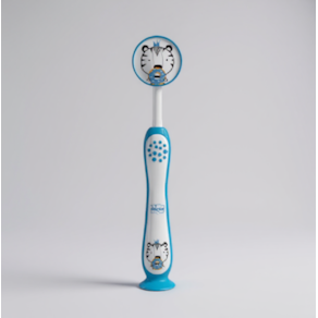 Chicco Escova Dentes de Leite Tigre Azul 3-6A