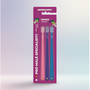 Herbadent Junior Escova Dentes 7anos+ Pack 3 unidades