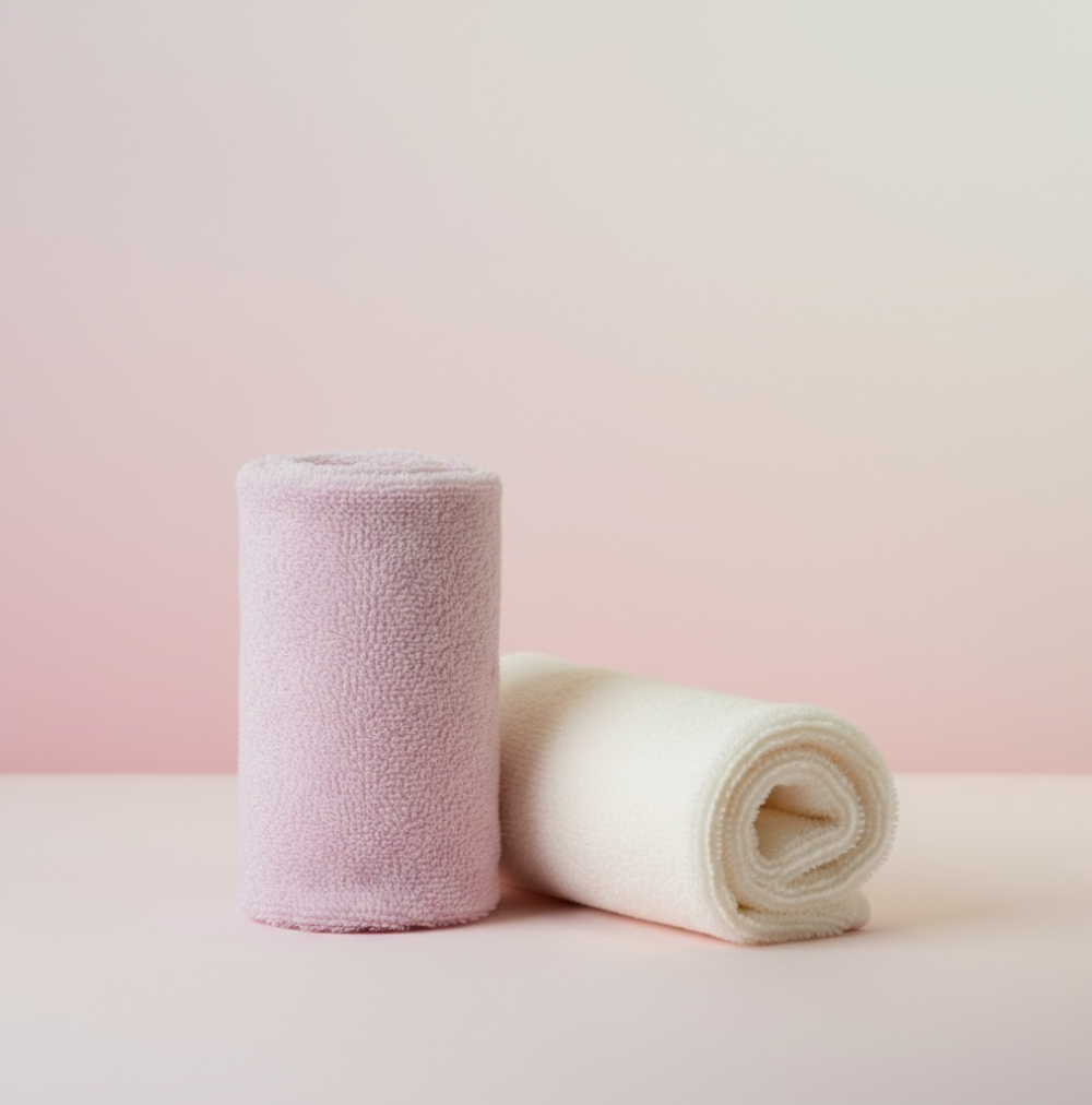 VWAY Toalha de Limpeza Facial Algodão de Bambu Pack 2 unid