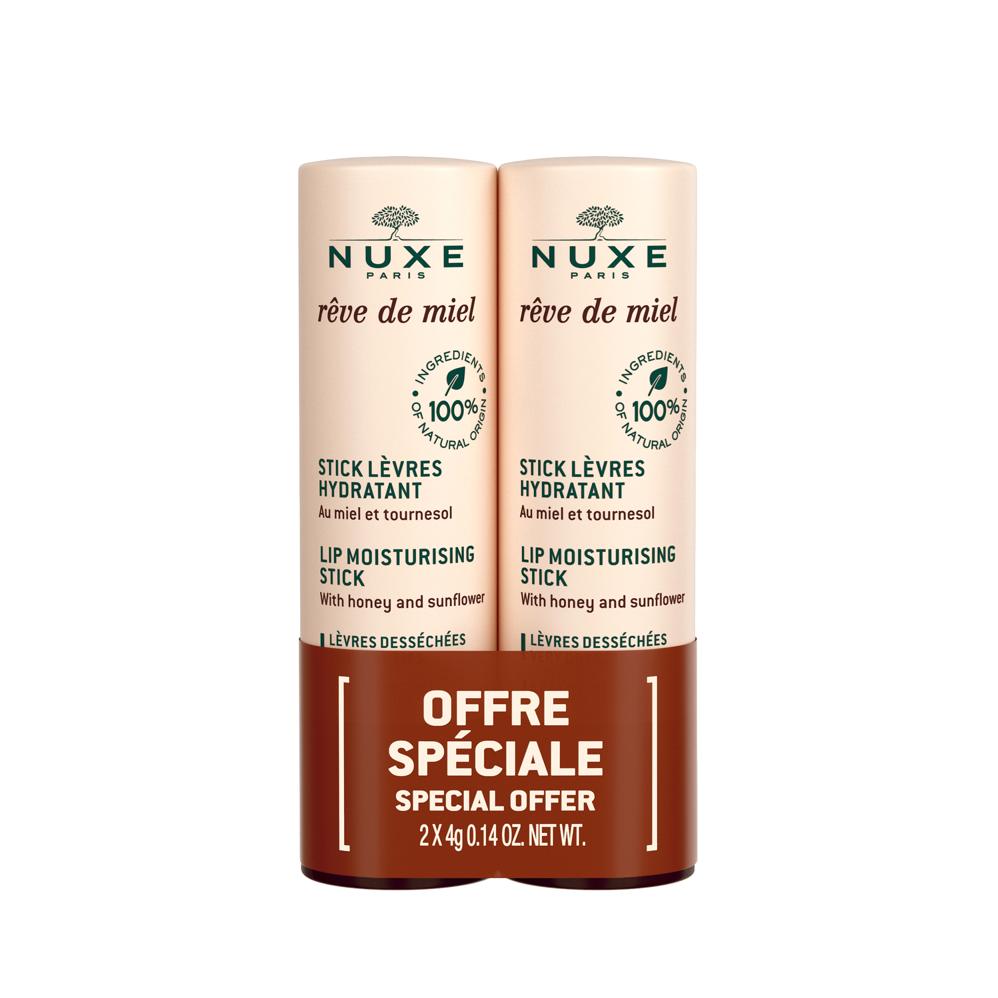 Nuxe Reve de Miel Stick Labial 2x4g