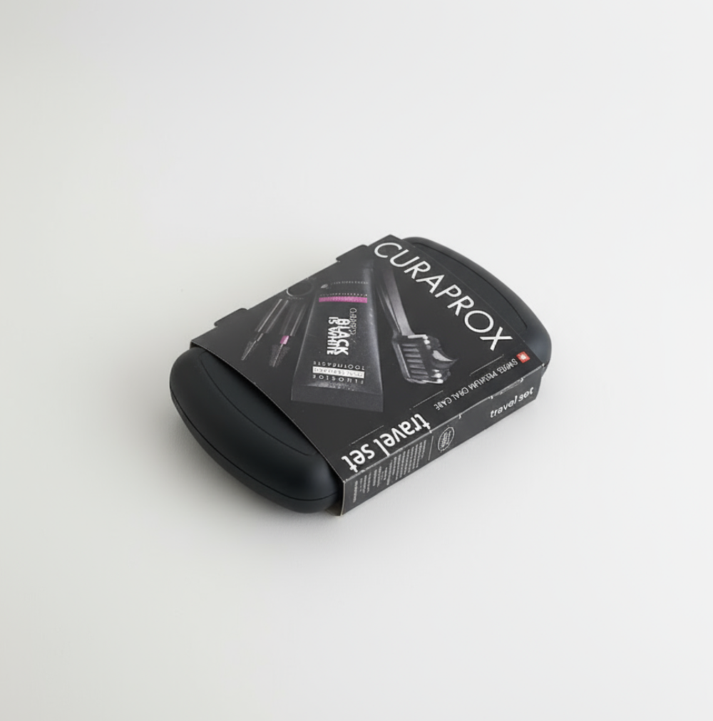 Curaprox Black is White Kit Viagem