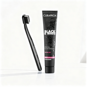 Curaprox Black is White Escova Preta +Pasta Preta 90ml