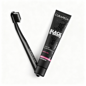 Curaprox Black is White Escova Preta +Pasta Preta 90ml