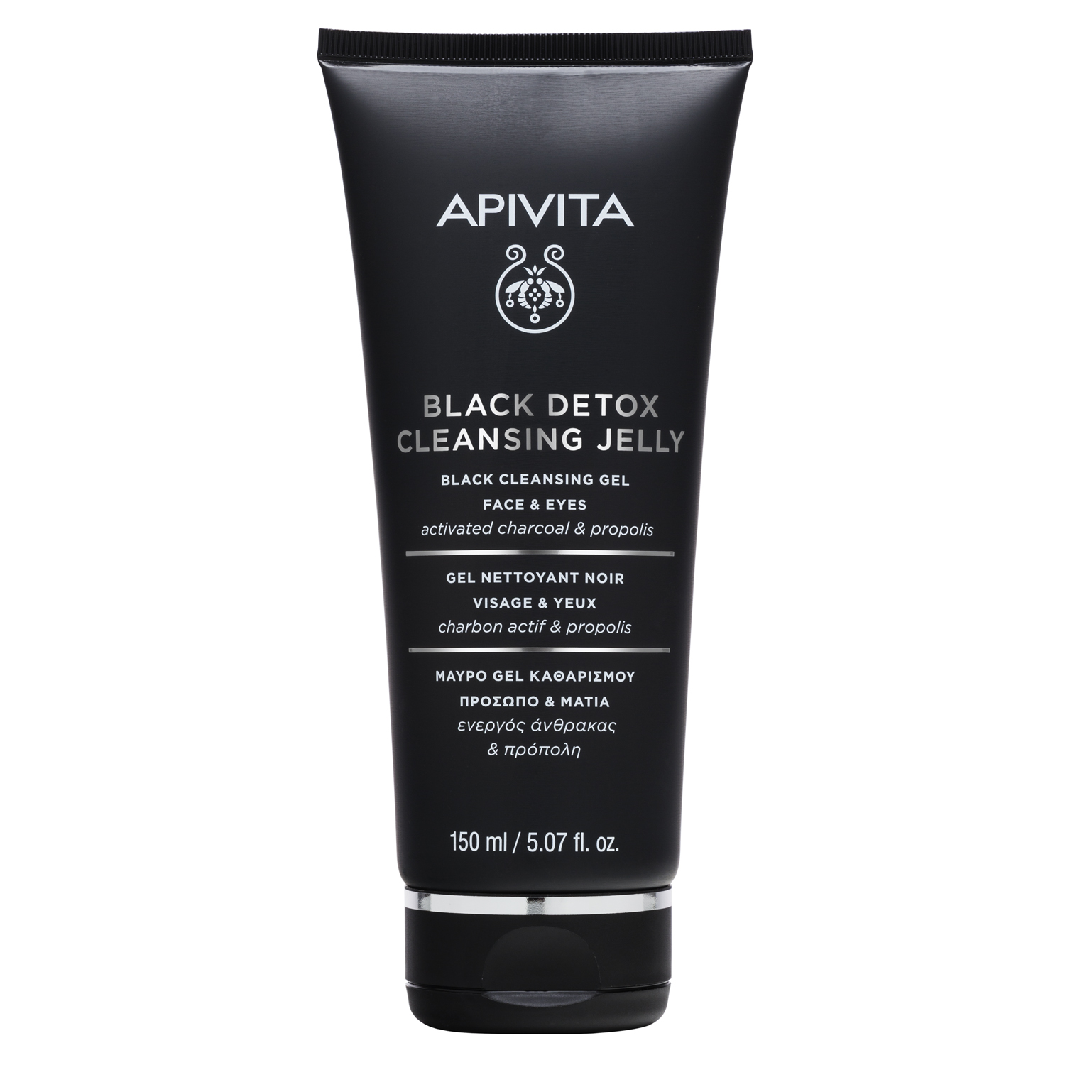 Apivita Black Detox Gel de Limpeza Preto 150ml