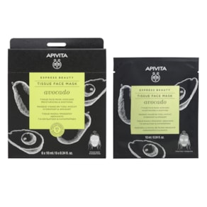Apivita Express Beauty Avocado Máscara Tecido Hidratante e Calmante 10ml