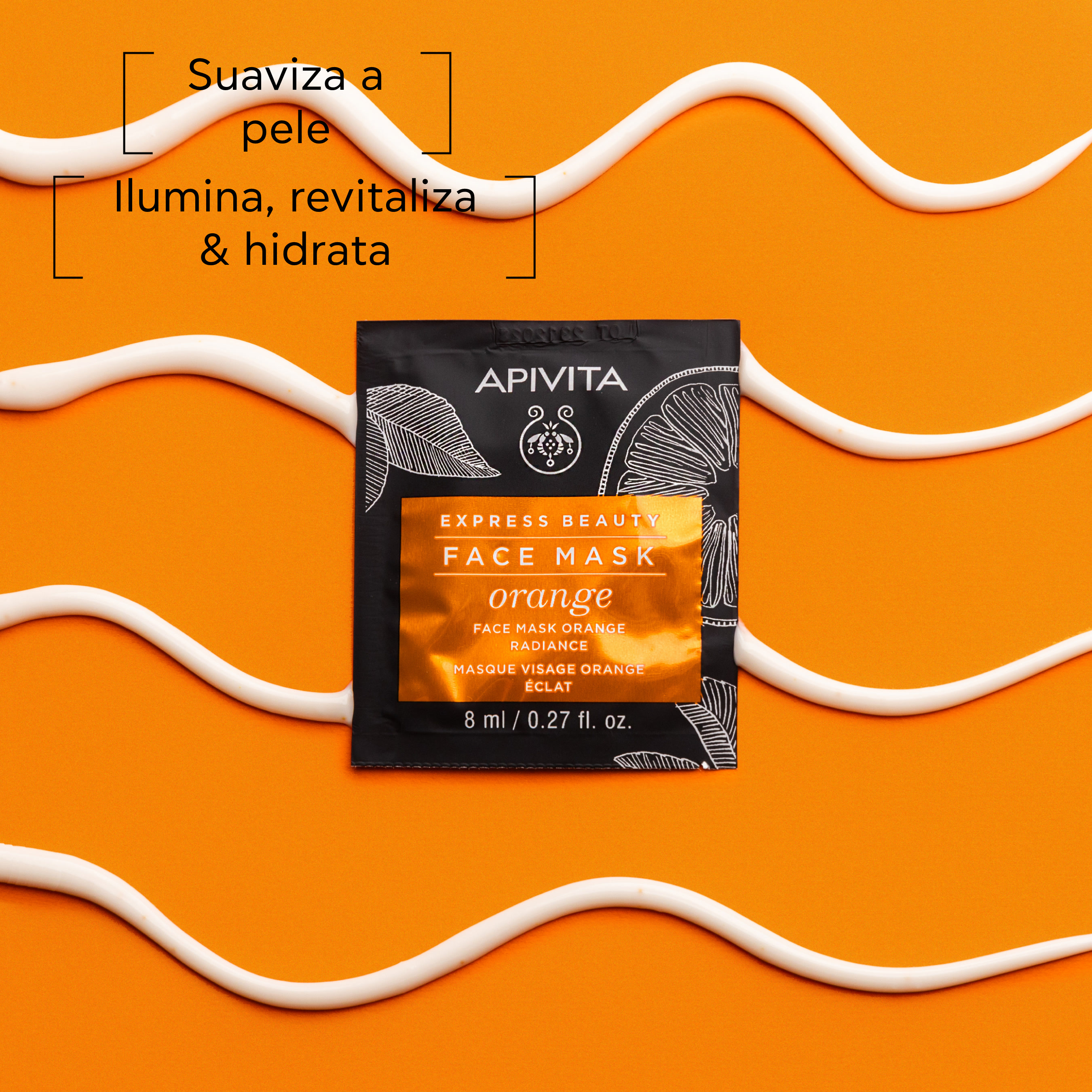 Apivita Express Beauty Orange Máscara Iluminadora 2x8ml