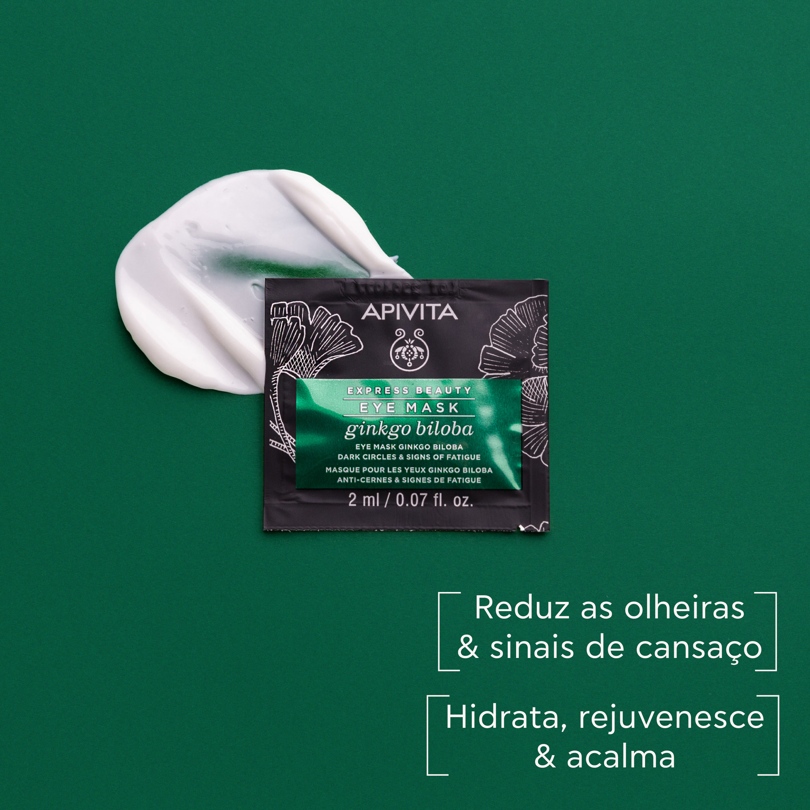 Apivita Express Beauty Gingko Biloba Máscara de Olhos 2x2ml