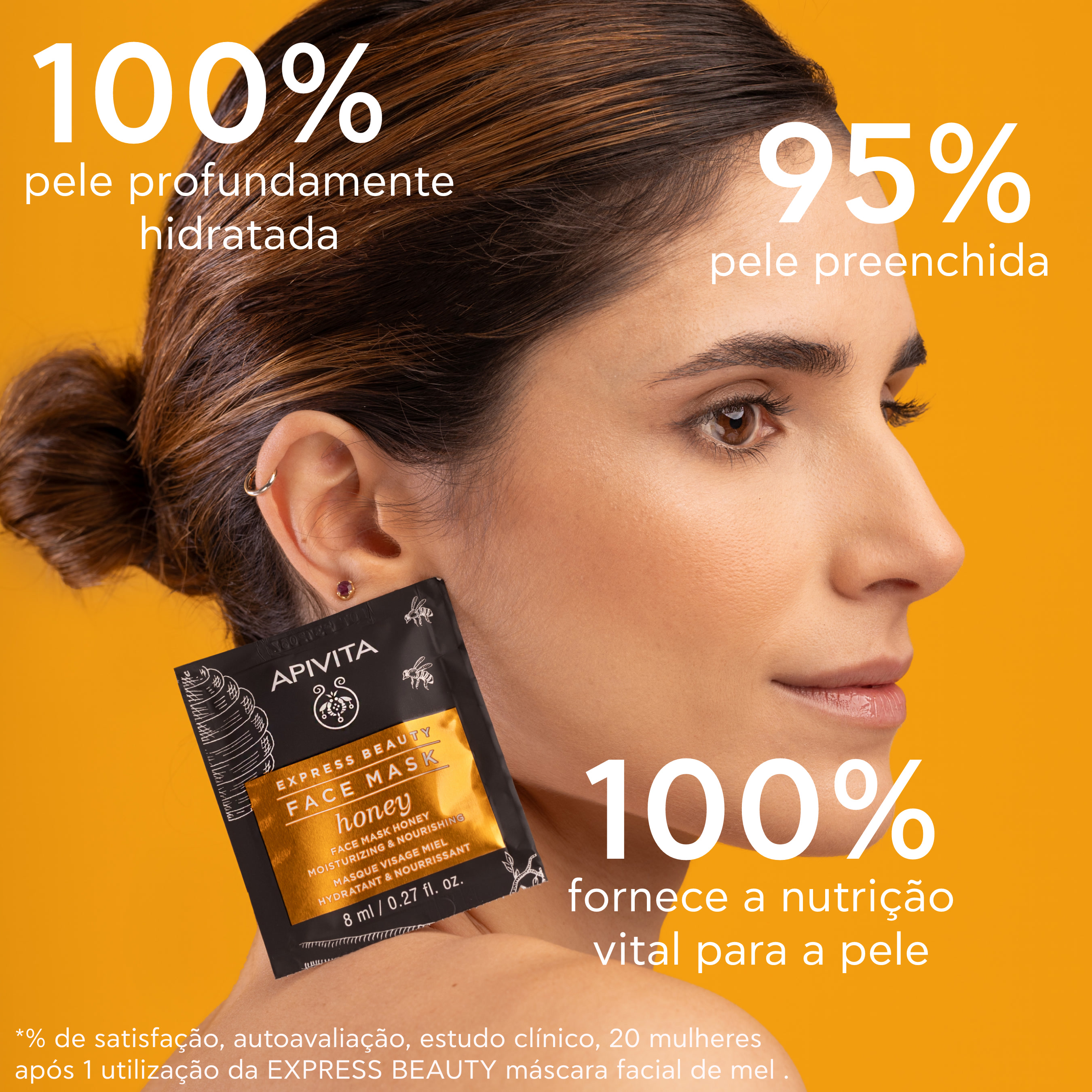 Apivita Express Beauty Honey Máscara Hidratante e Nutritiva 2x8ml
