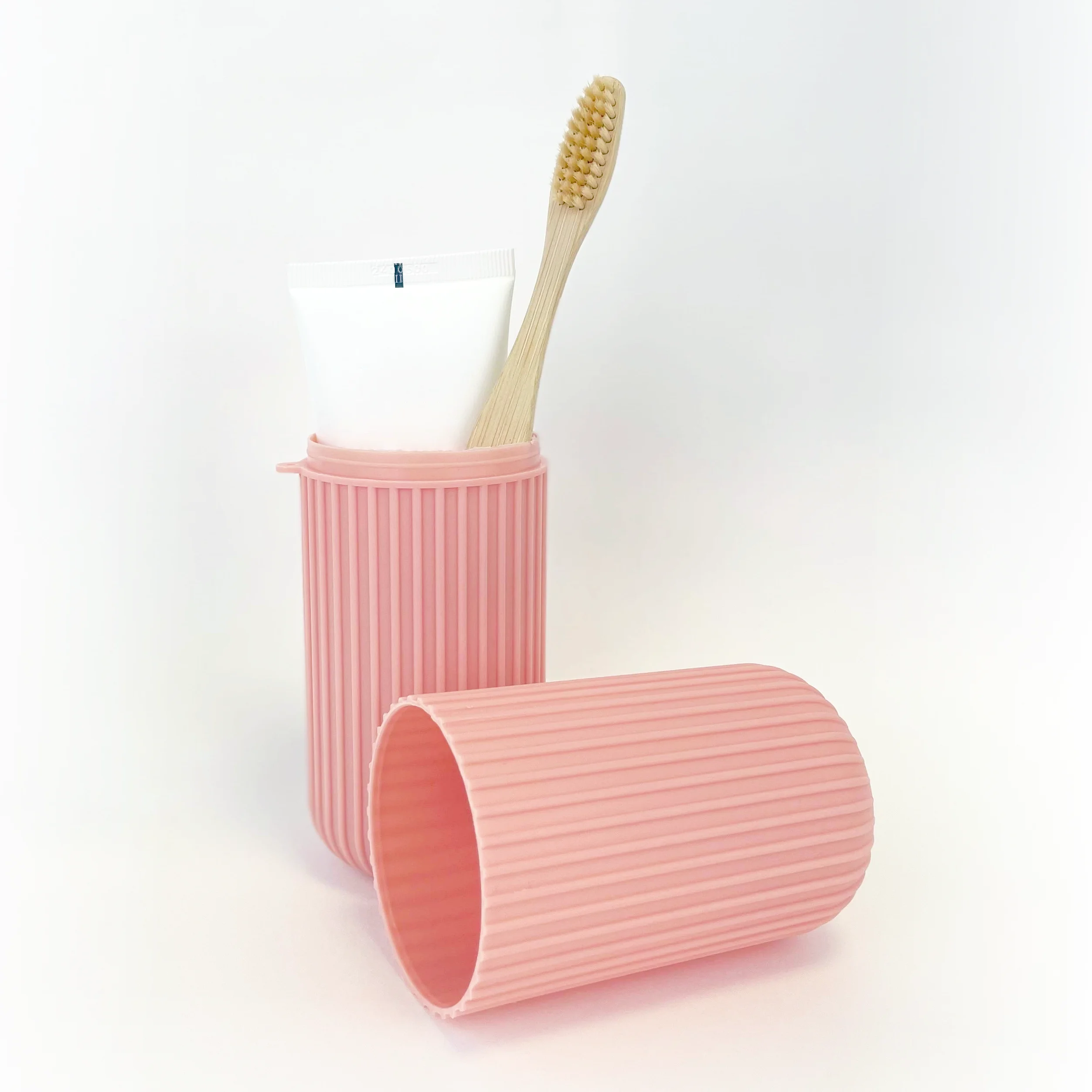 VWAY Estojo de Viagem de Higiene Oral Rosa