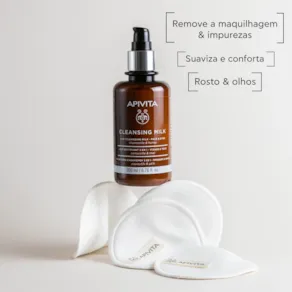 Apivita Leite de Limpeza 3 em 1 Rosto e Olhos 200ml