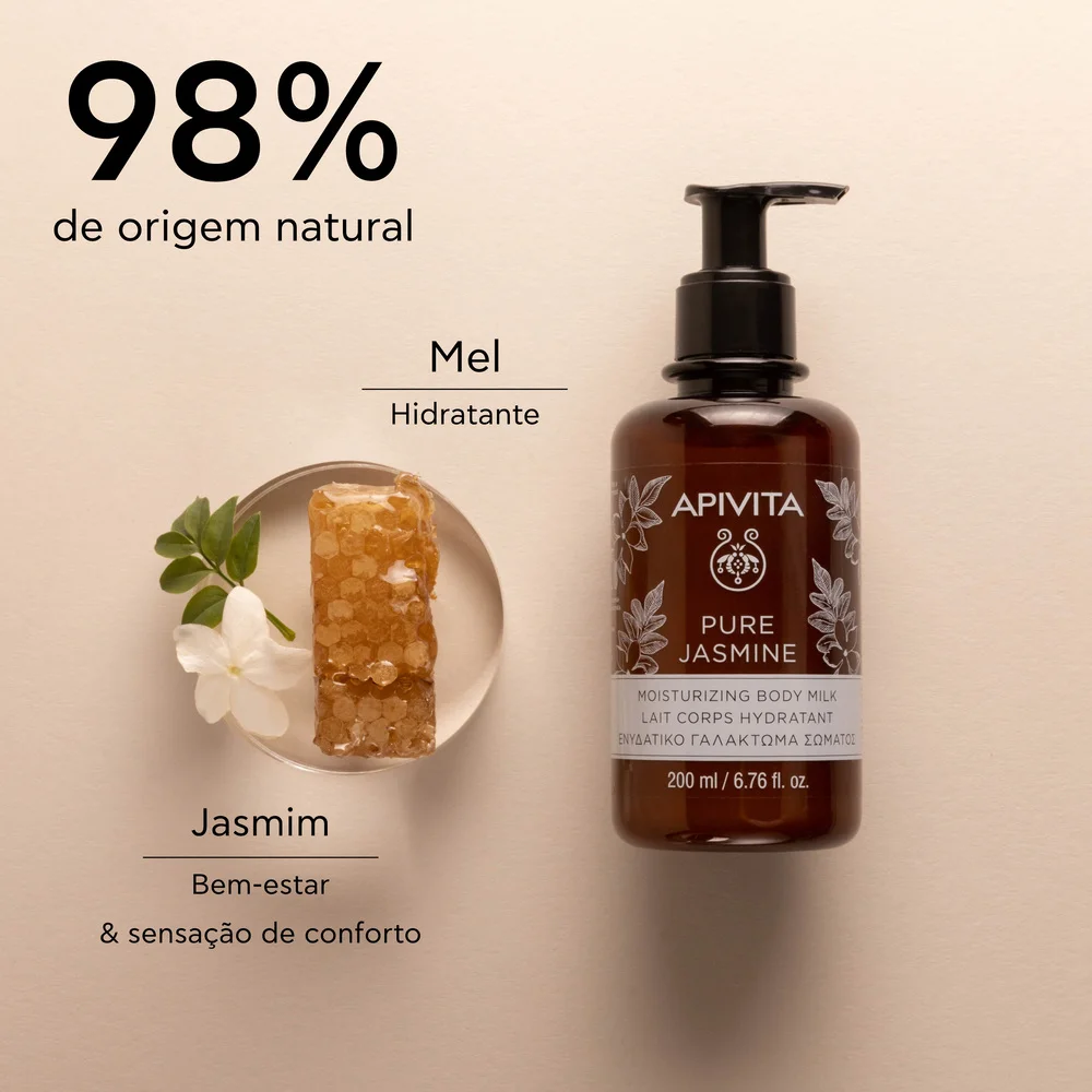 Apivita Pure Jasmine Leite de Corpo Hidratante 200ml