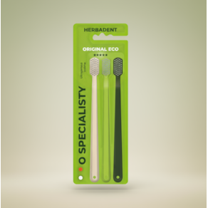 Herbadent Original Eco Escova Média Pack  3 unid